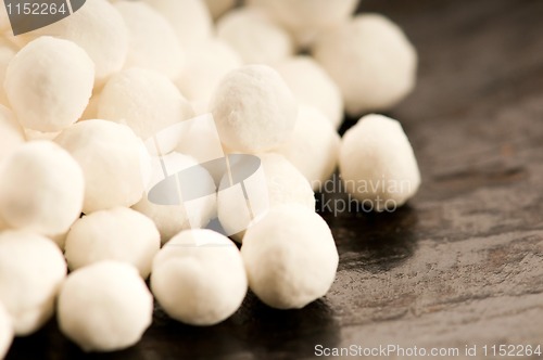 Image of white tapioca pearls