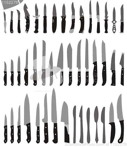 Image of Knife, a set of different