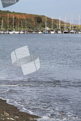 Image of Sailboats at pier