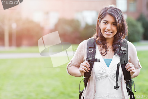 Image of Asian student on campus