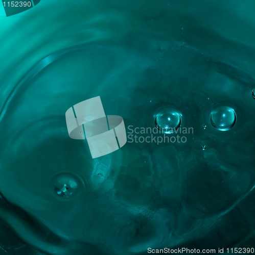 Image of green droplets
