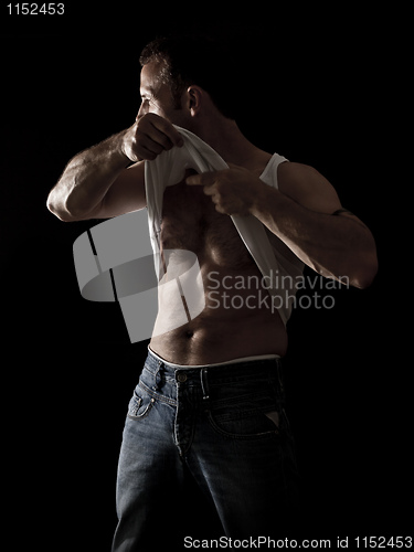 Image of handsome muscle man