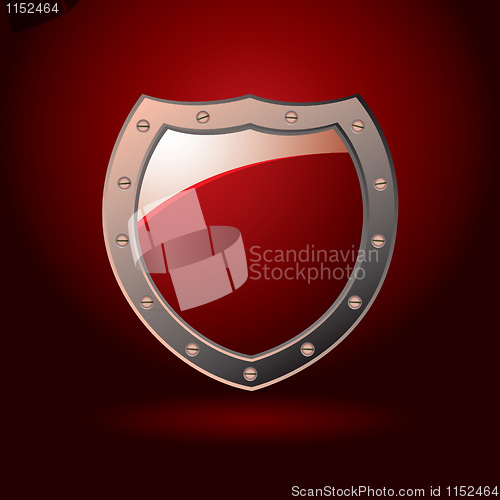 Image of Red shield blank