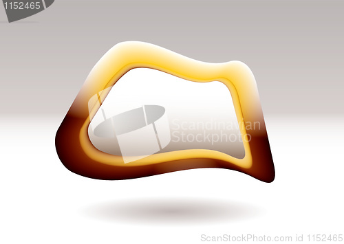 Image of blob pebble orange