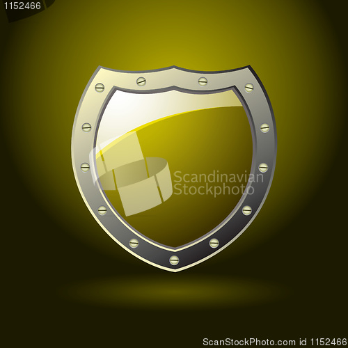 Image of gold shield blank