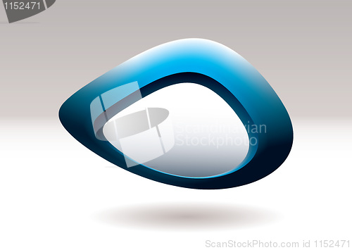 Image of blob pebble blue