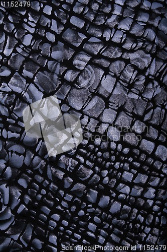 Image of Black and grey fabric with flower pattern as background 