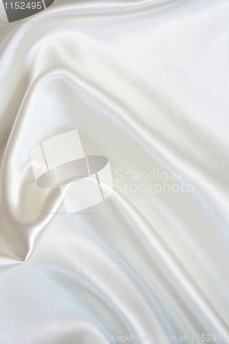 Image of Smooth elegant white silk as background 