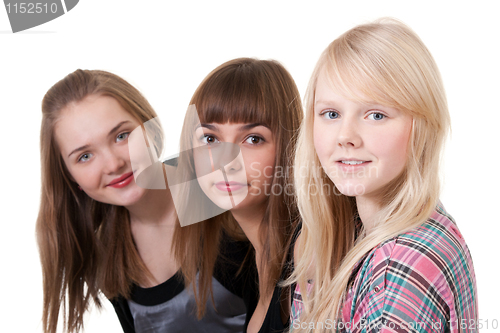 Image of portrait of three girls