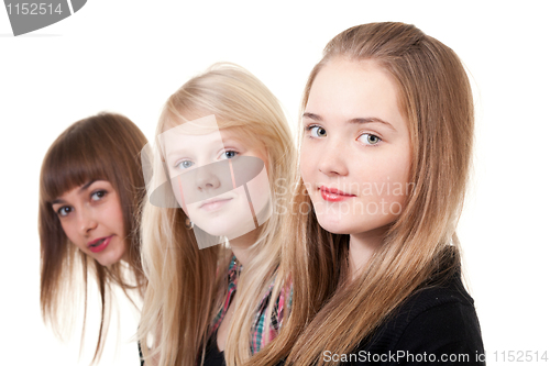 Image of portrait of three girls