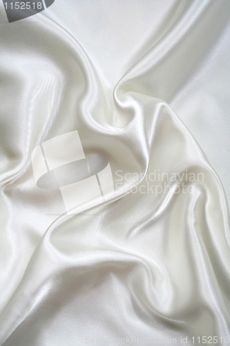 Image of Smooth elegant white silk as background