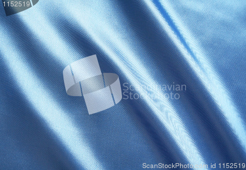 Image of Smooth elegant blue silk as background