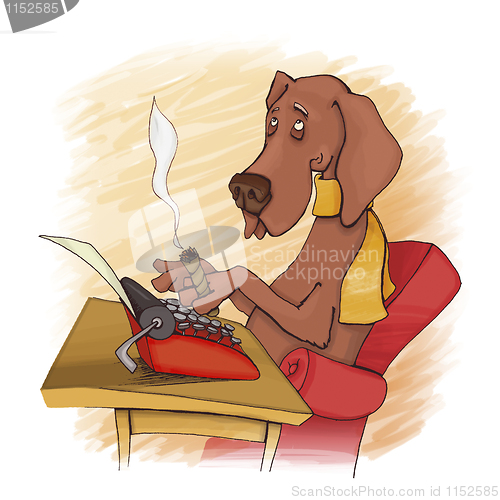 Image of dog writer
