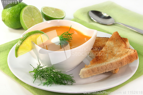 Image of Salmon cream soup