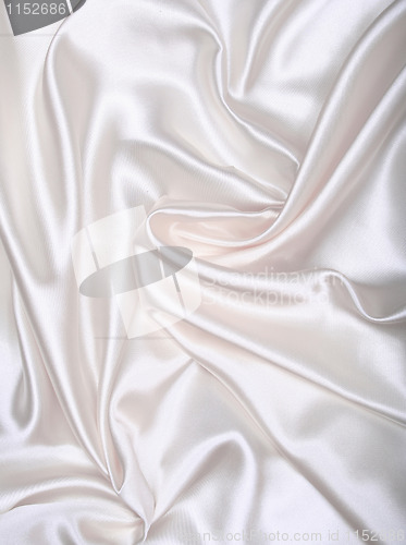 Image of Smooth elegant white silk as background 
