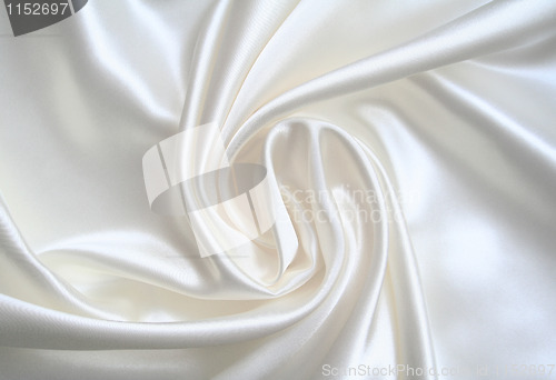 Image of Smooth elegant white silk as wedding background 