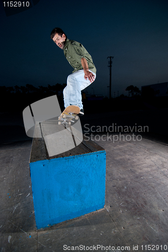 Image of Skateboarder on a grind