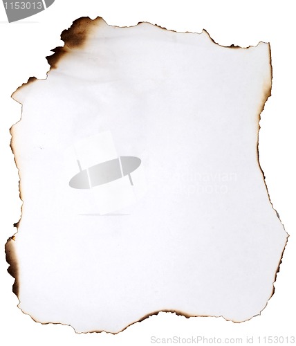 Image of burnt paper