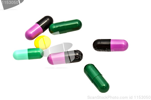 Image of colorful capsules 