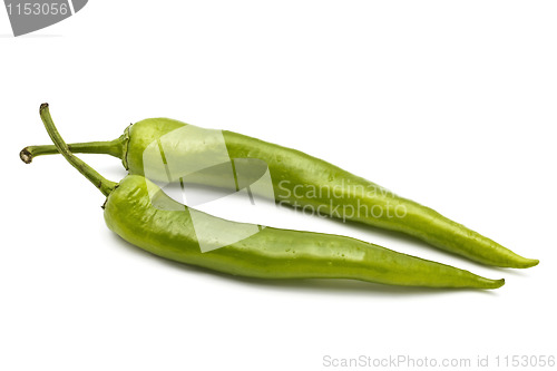 Image of Geen chilli peppers