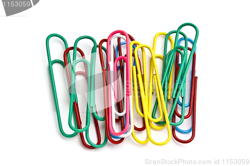 Image of Colorful paperclips