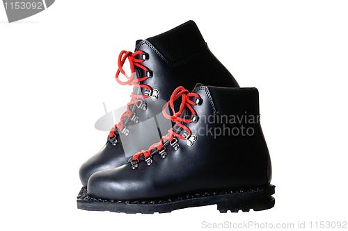 Image of Black ski shoes