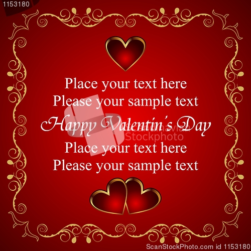 Image of Valentine greeting card with heart