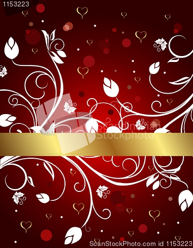 Image of congratulation floral card for Valentine's day