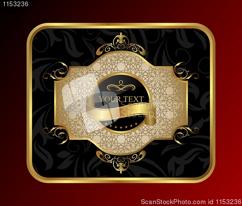 Image of ornate decorative golden frame