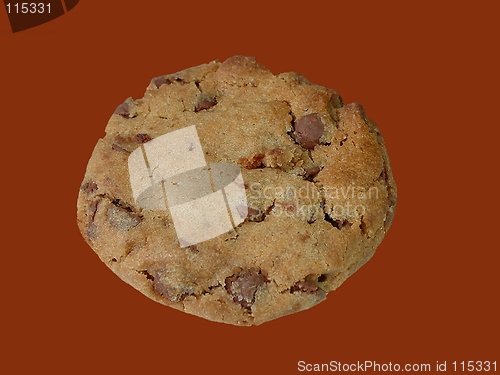 Image of Chocolate chip cookie (isolated)