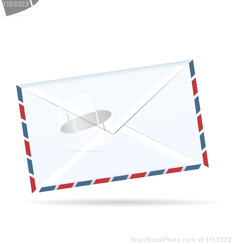 Image of Realistic illustration of envelope of post