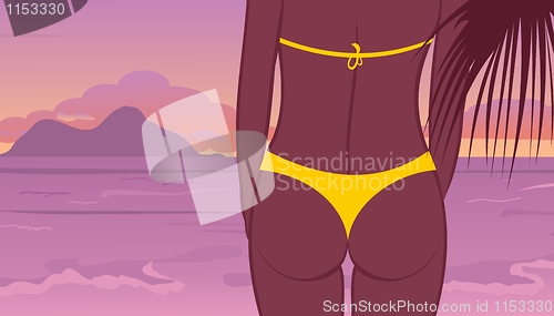 Image of buttocks of young girl