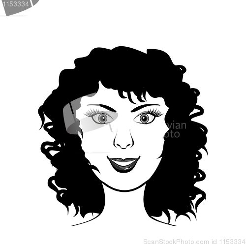 Image of beauty girl face