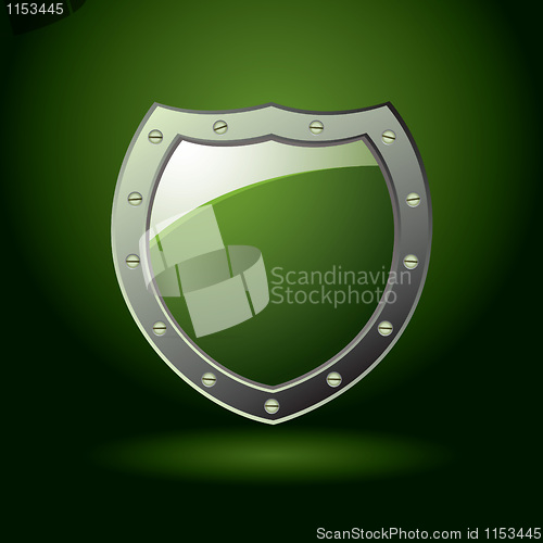 Image of Green shield blank