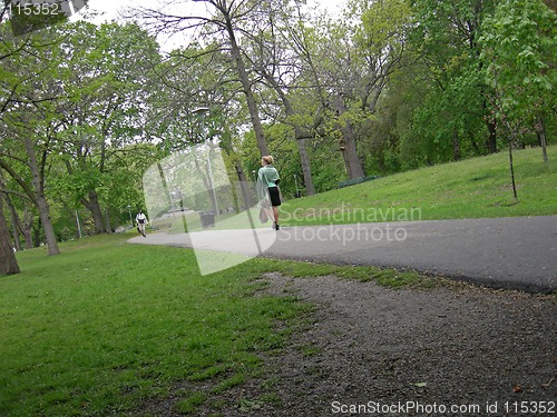 Image of Woman in Park