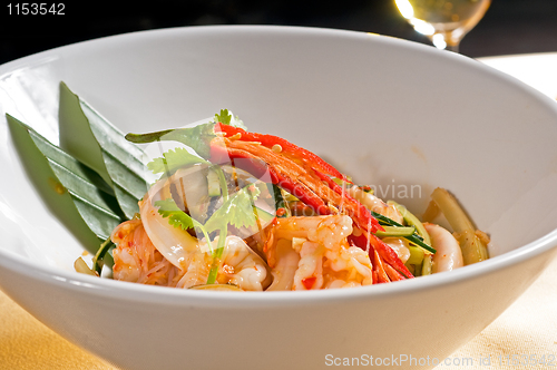 Image of fresh seafood thai salad