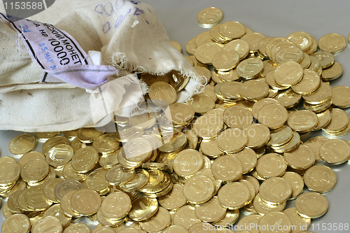 Image of russian metallic coins