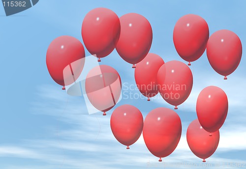 Image of red balloons