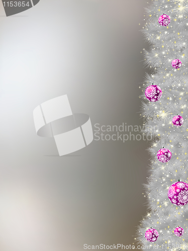 Image of Thank you card on a elegant christmas. EPS 8