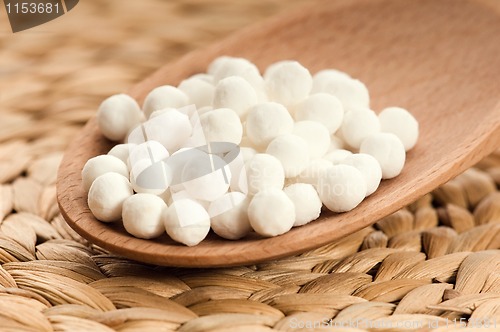 Image of white tapioca pearls