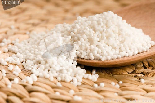 Image of white tapioca pearls