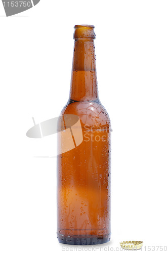 Image of Bottle Of Beer With Drops