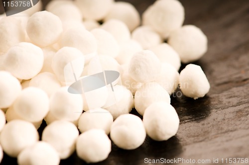 Image of white tapioca pearls