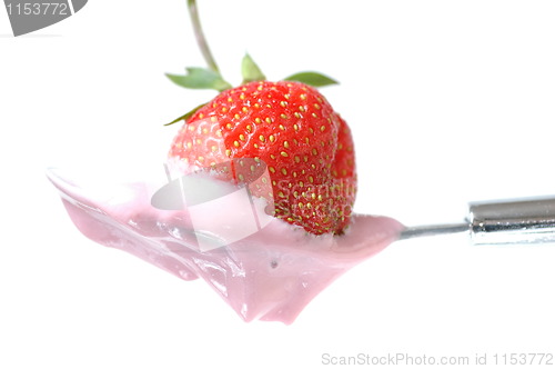 Image of Strawberry On Spoon