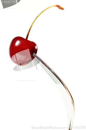 Image of Cherry on Fork