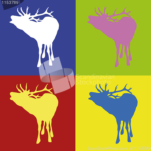 Image of Deer Retro