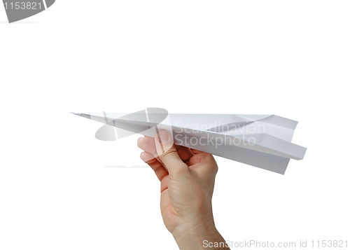 Image of Hand With Paper Plane