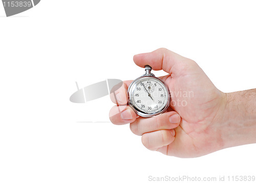 Image of Hand with stop watch