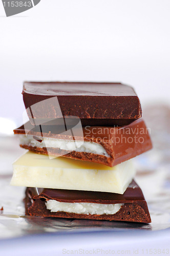 Image of Chocolate On Silver Foil