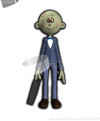 Image of Cartoon Zombie Businessman